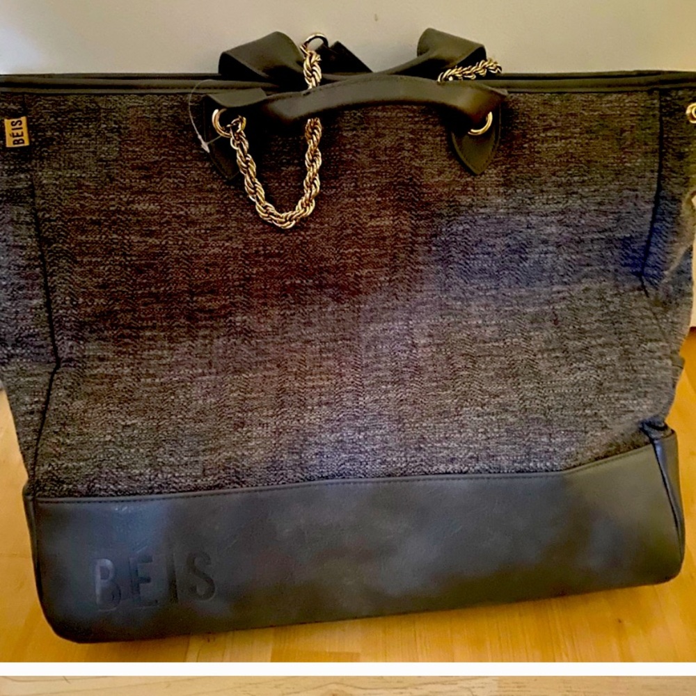 ISO Beis Charcoal Everyday Tote